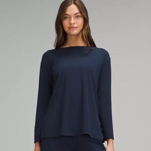 Lululemon Relaxed Fit Boatneck Long Sleeve Shirt